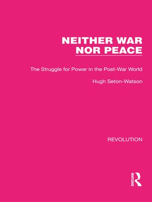 cover image of Neither War Nor Peace
